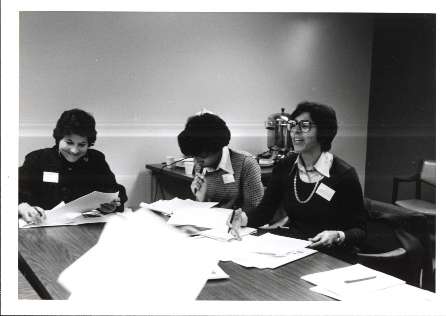 Mary Perry Smith with teachers